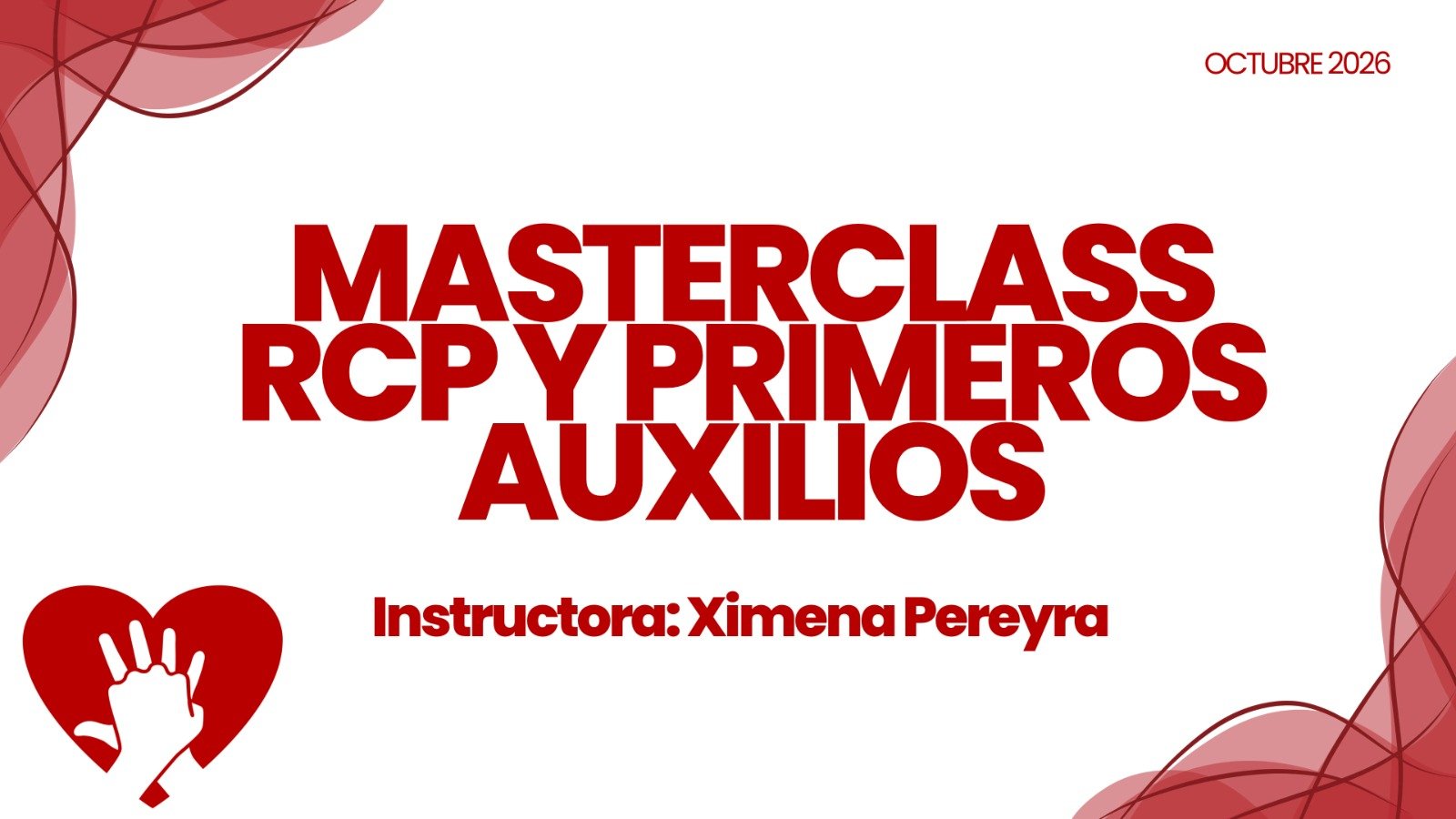 MASTERCLASS RCP Y PRIMEROS AUXILIOS